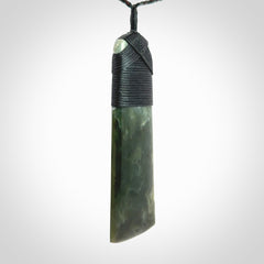 Large Jade Toki pendant. Hand carved from a lovely piece of local New Zealand Jade.
