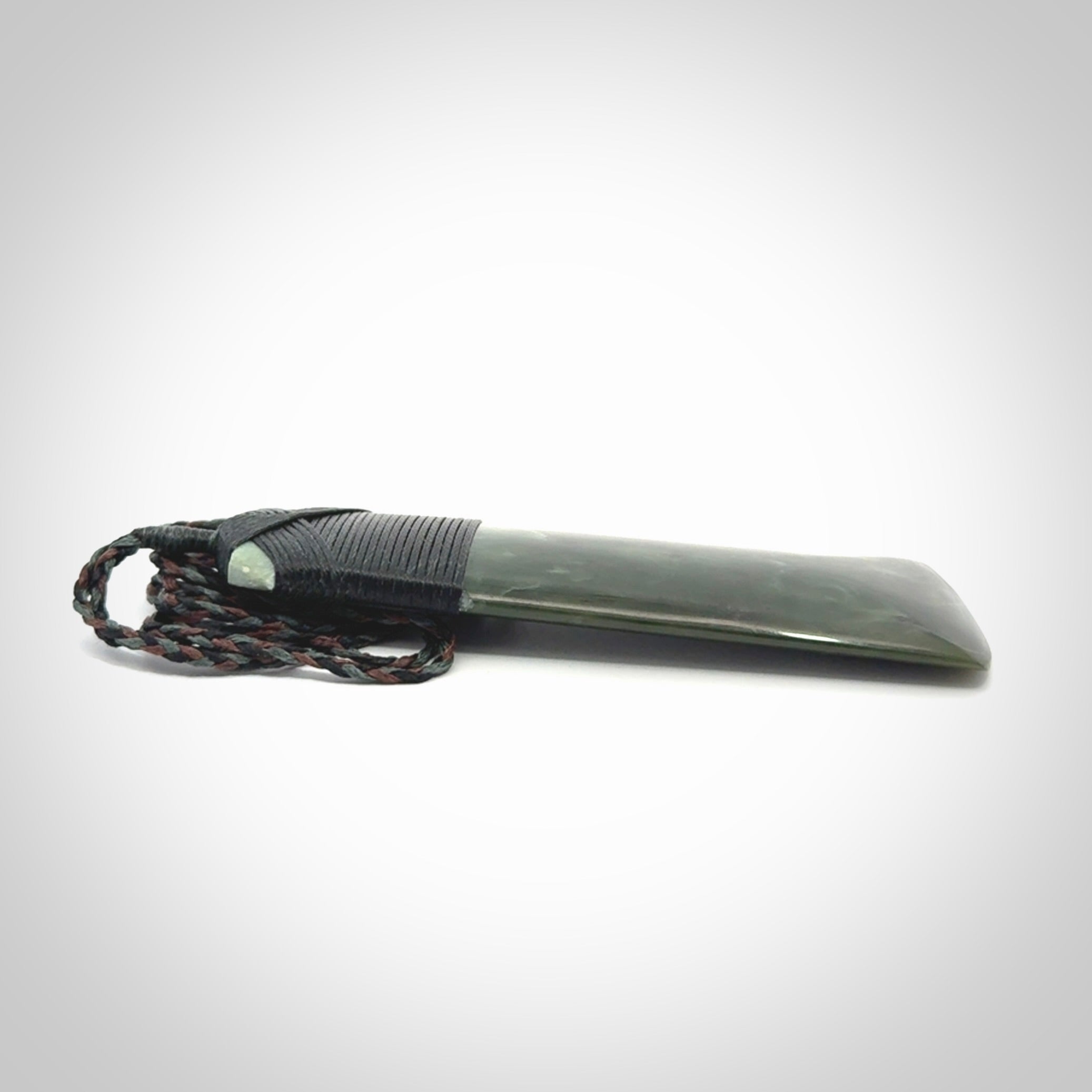 Large Jade Toki pendant. Hand carved from a lovely piece of local New Zealand Jade.