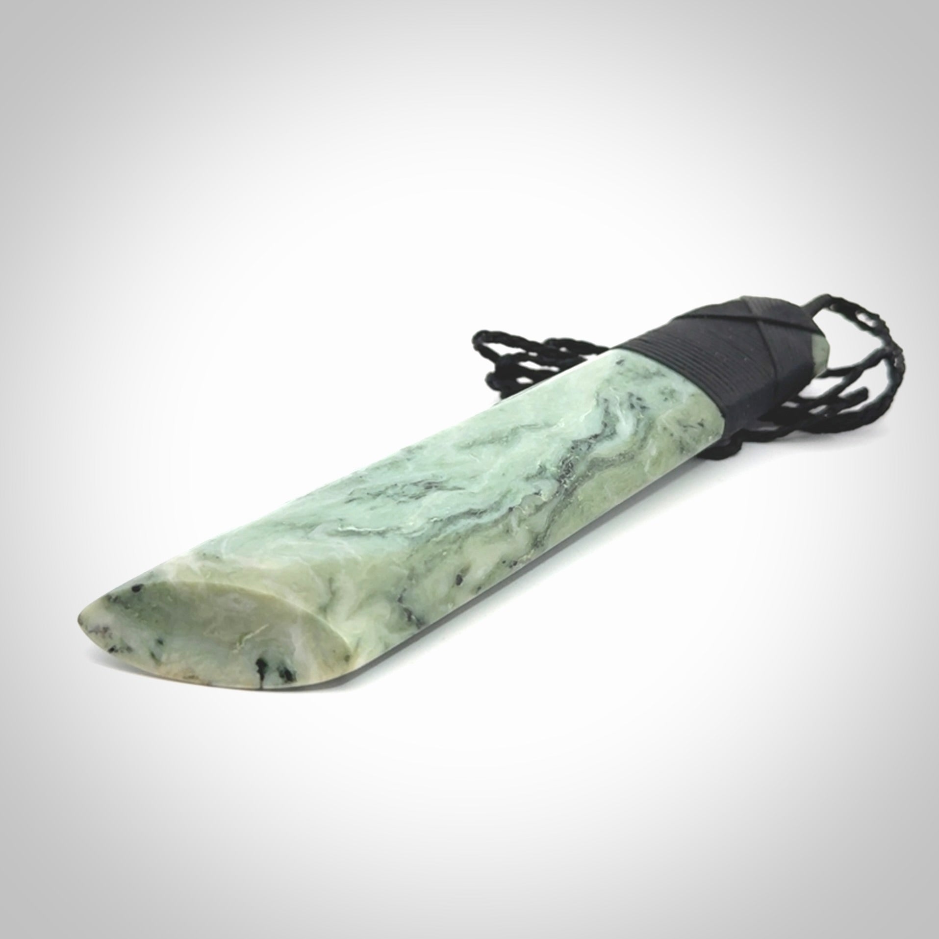 Large Jade Toki pendant. Hand carved from a lovely piece of local New Zealand Jade.