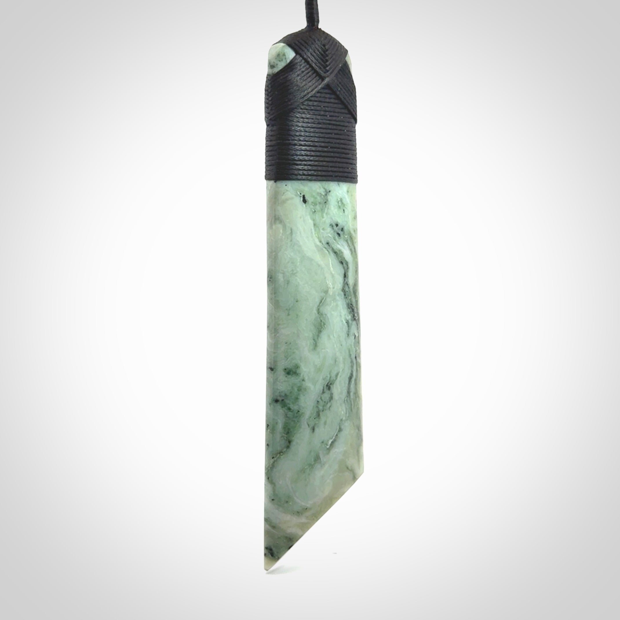 Large Jade Toki pendant. Hand carved from a lovely piece of local New Zealand Jade.