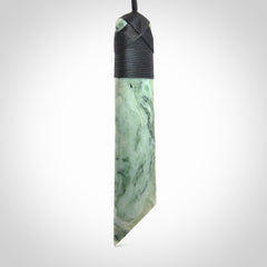 Large Jade Toki pendant. Hand carved from a lovely piece of local New Zealand Jade.