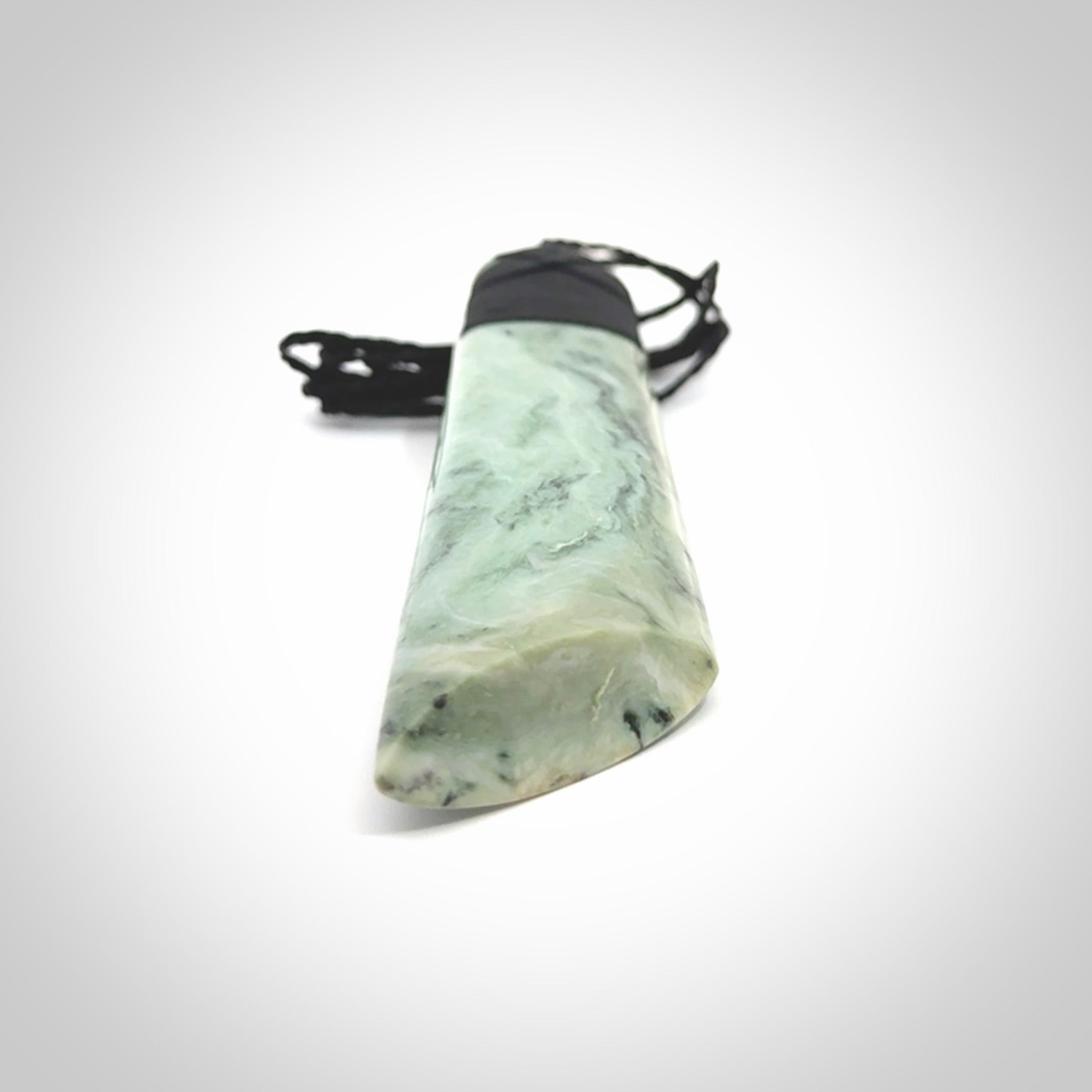 Large Jade Toki pendant. Hand carved from a lovely piece of local New Zealand Jade.