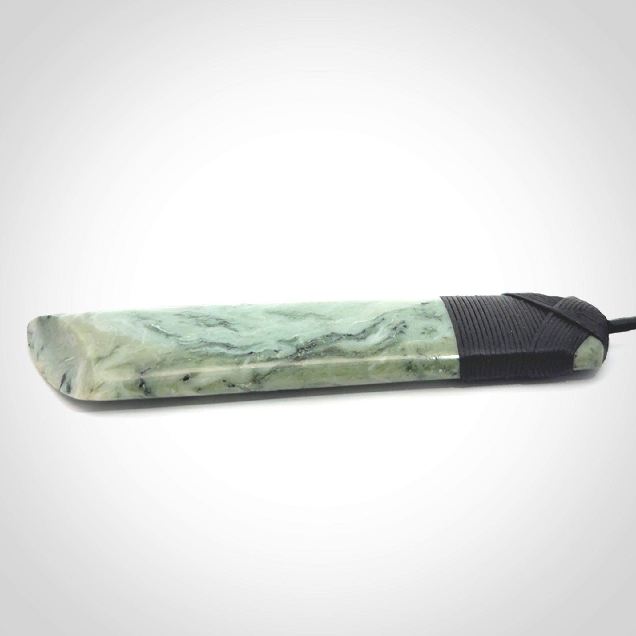 Large Jade Toki pendant. Hand carved from a lovely piece of local New Zealand Jade.