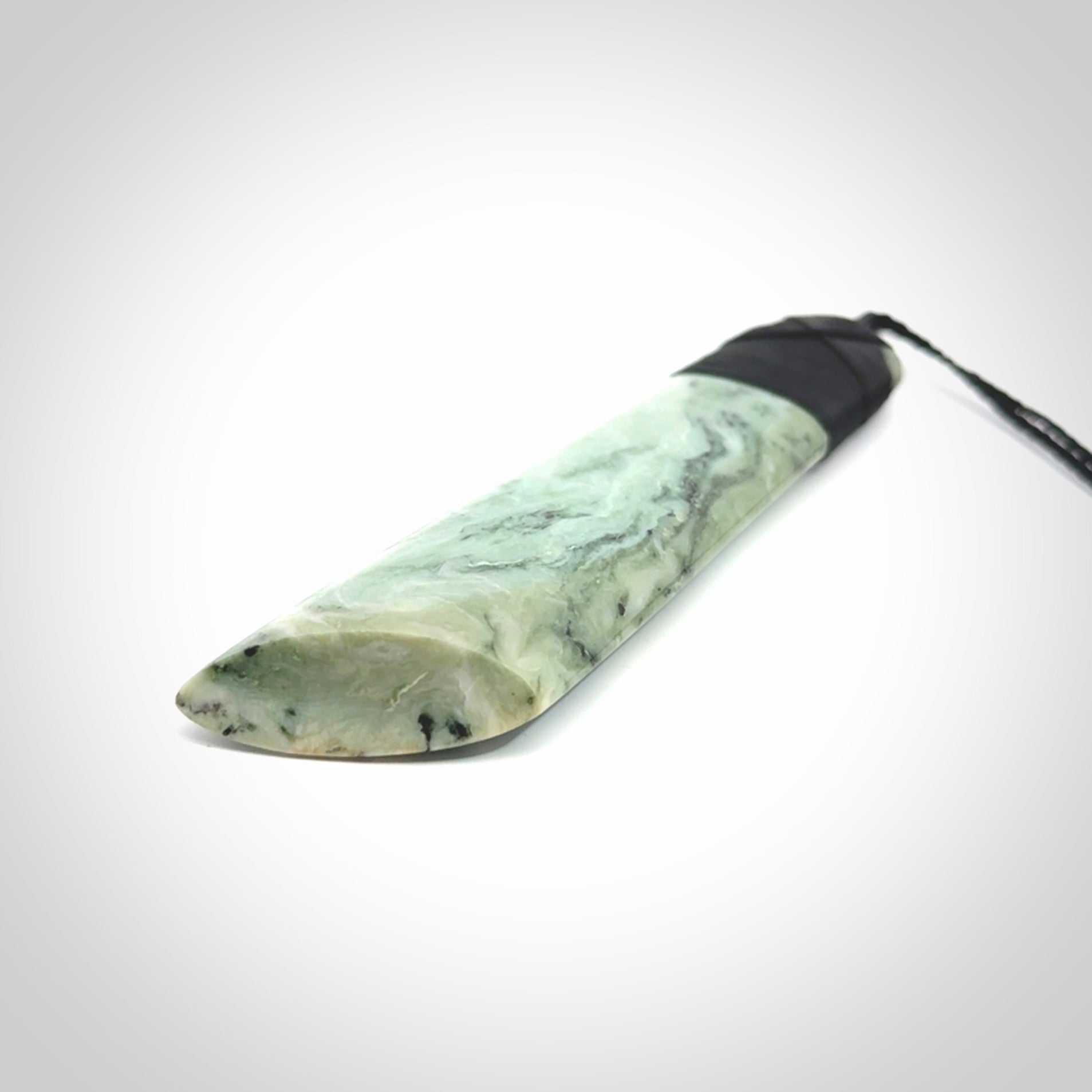 Large Jade Toki pendant. Hand carved from a lovely piece of local New Zealand Jade.