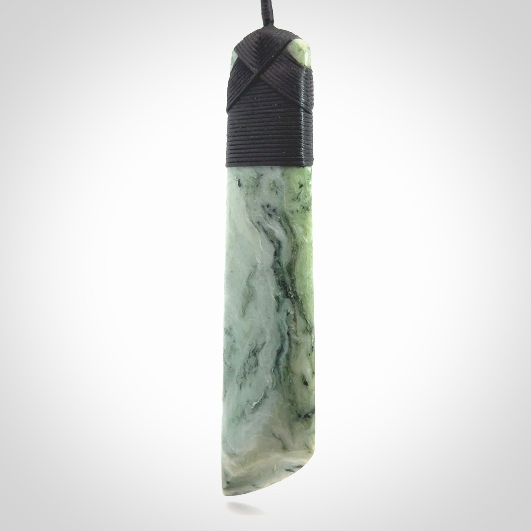 Large Jade Toki pendant. Hand carved from a lovely piece of local New Zealand Jade.