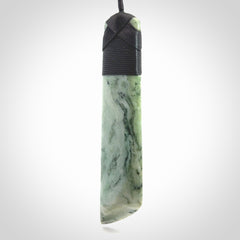 Large Jade Toki pendant. Hand carved from a lovely piece of local New Zealand Jade.