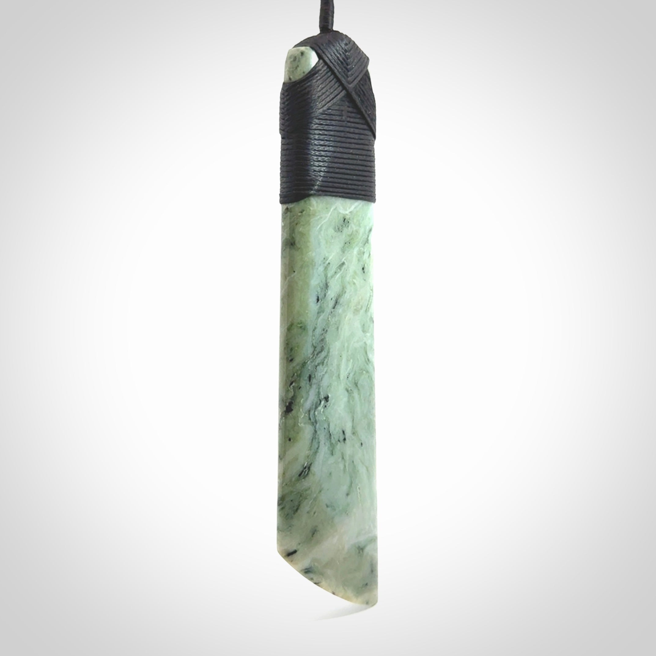 Large Jade Toki pendant. Hand carved from a lovely piece of local New Zealand Jade.