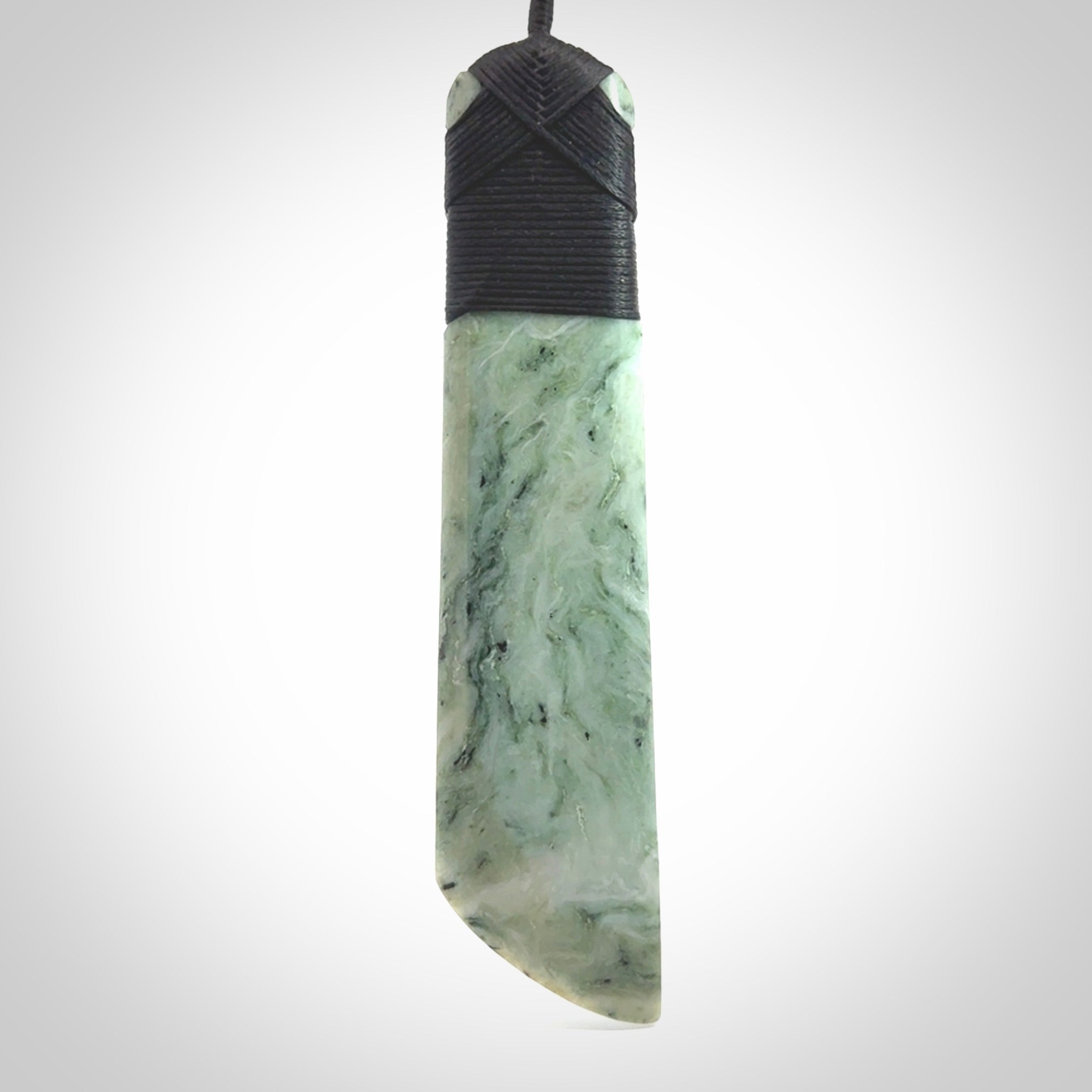 Large Jade Toki pendant. Hand carved from a lovely piece of local New Zealand Jade.