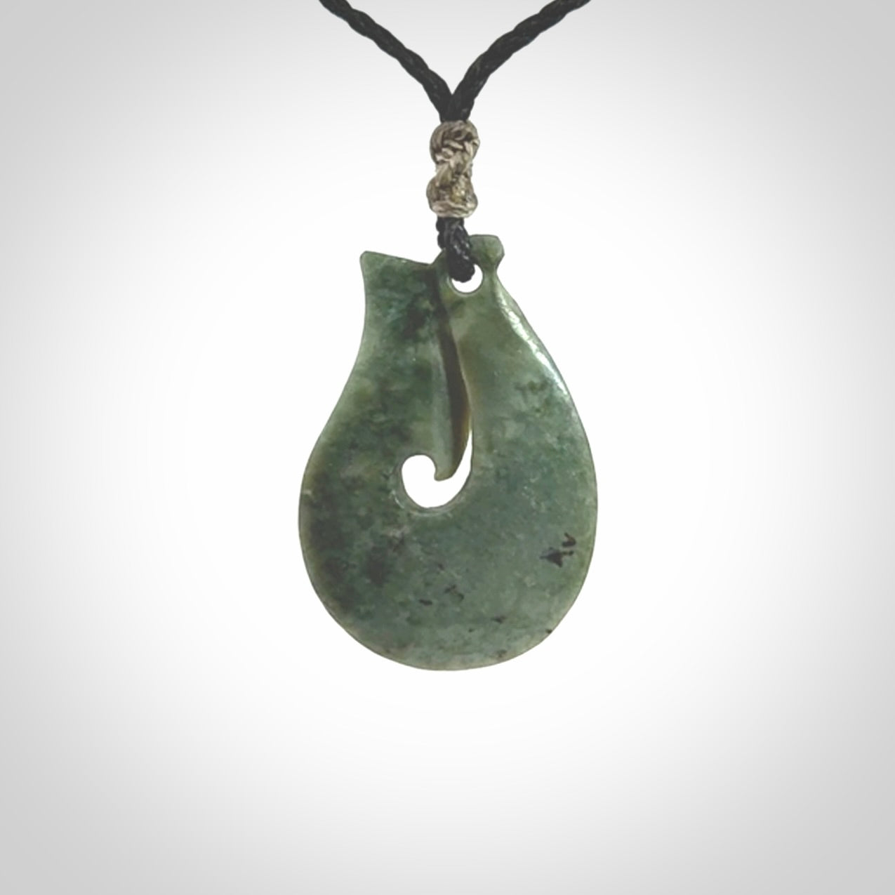 New Zealand Jade hook pendant