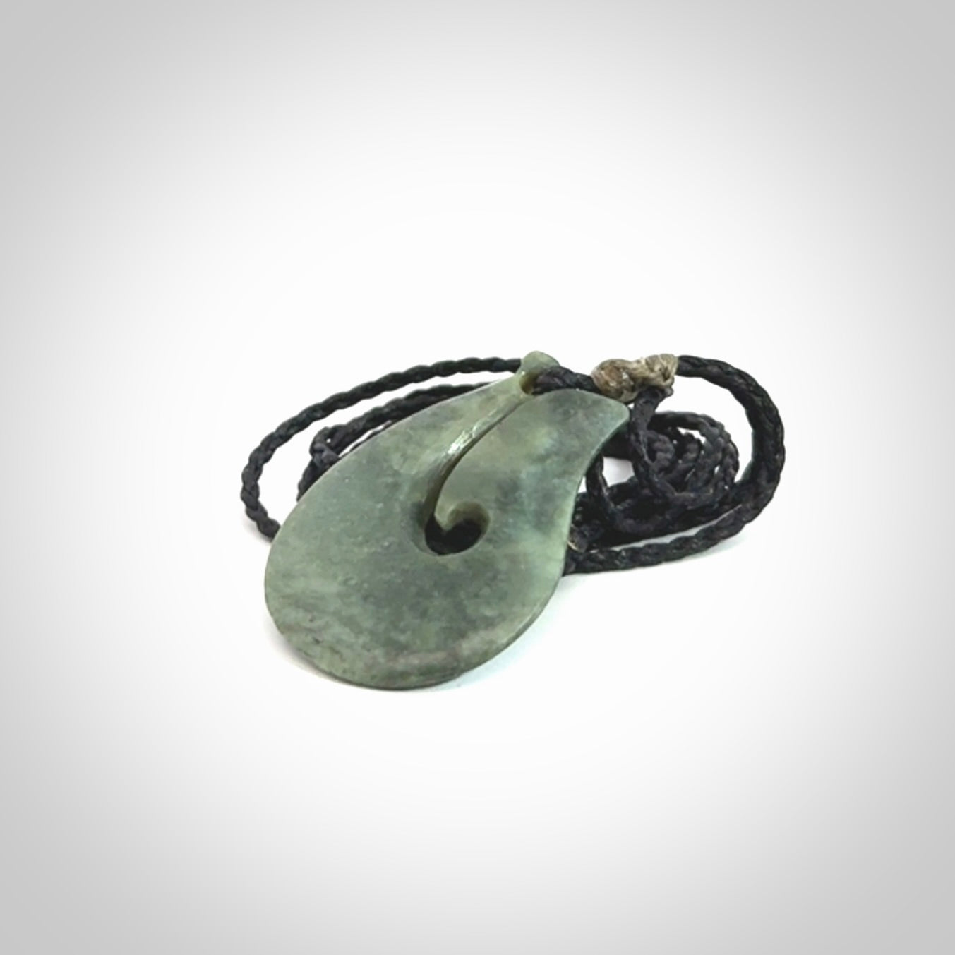 New Zealand Jade hook pendant
