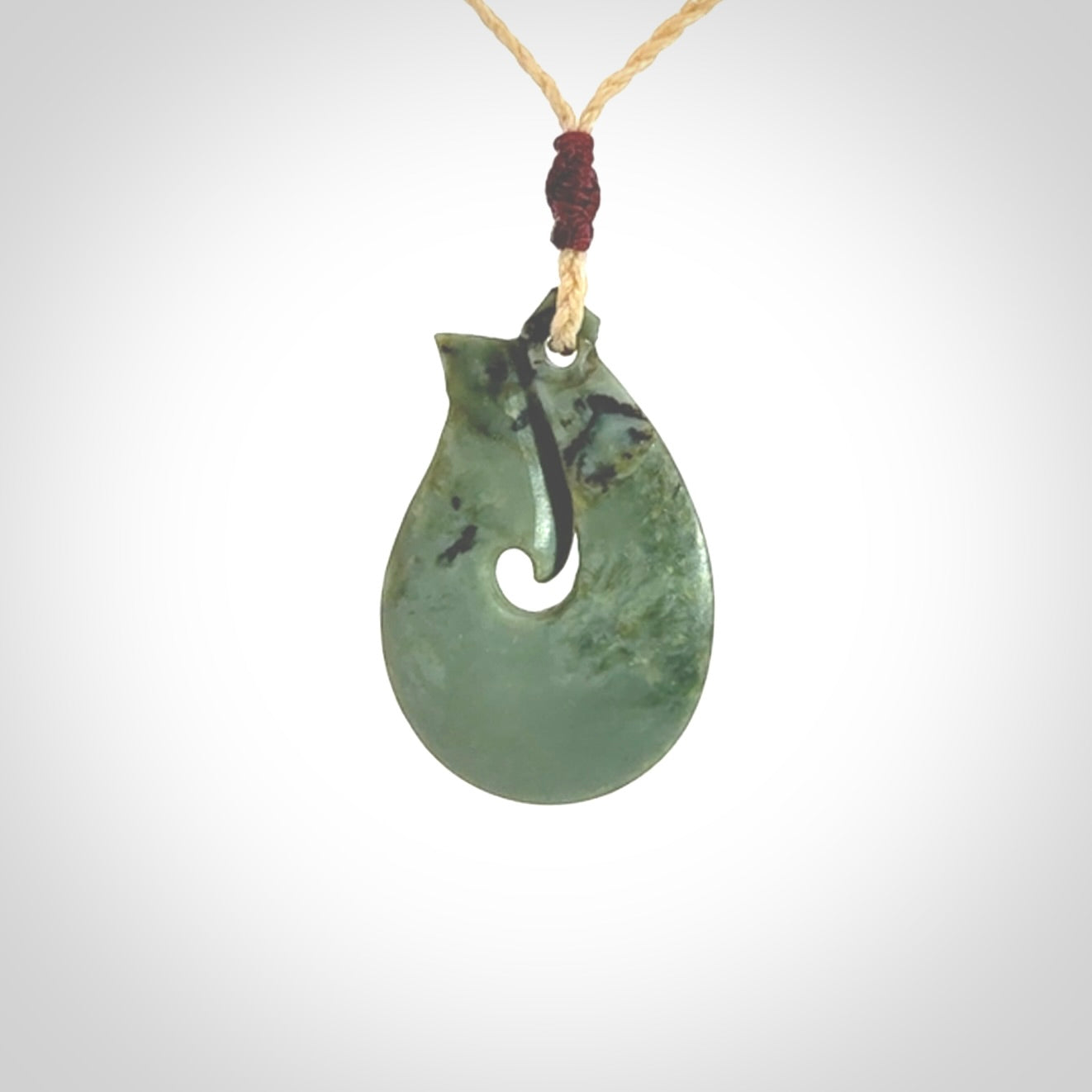 New Zealand Jade hook pendant