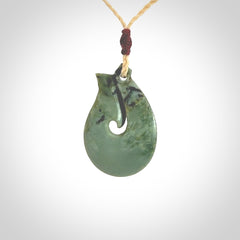New Zealand Jade hook pendant