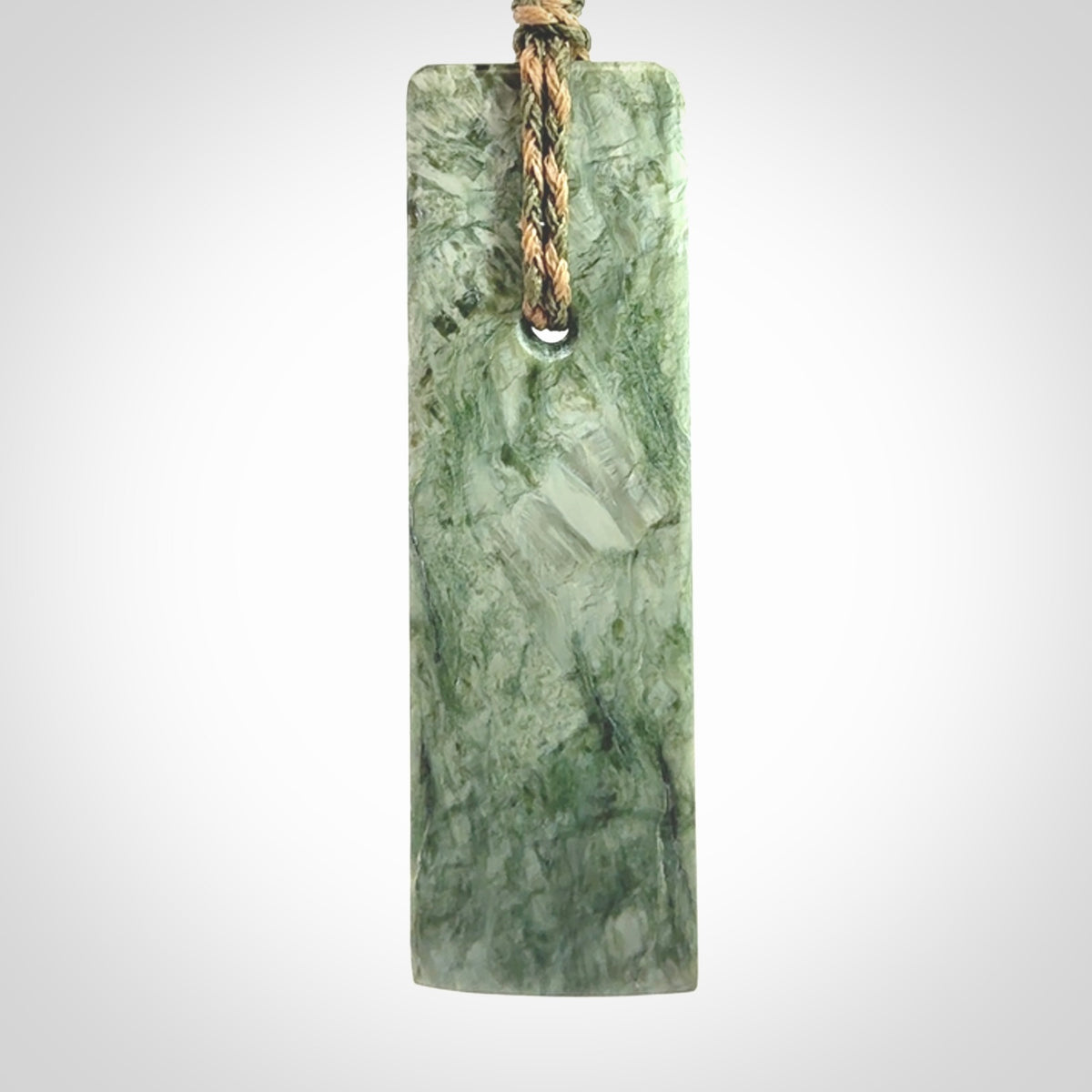 Hand made large New Zealand jade toki pendant.