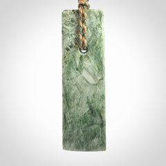 Hand made large New Zealand jade toki pendant.