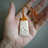Bone toki. Hand carved for NZ Pacific. Hand carved bone jewellery for sale online. Unique handmade jewellery.