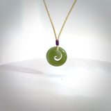 This little pendant is a beautifully carved, small jade koru pendant. Hand Carved for NZ Pacific by Graeme Wylie. Jade jewelry for sale online exclusively with NZ Pacific.