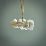 Hand carved tiki. Tiki Pendant made from deer antler by NZ Pacific. Ethnic handcarved jewellery for sale online.