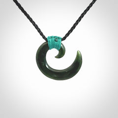 Hand Carved New Zealand Jade koru pendant