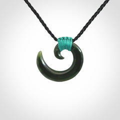 Hand Carved New Zealand Jade koru pendant