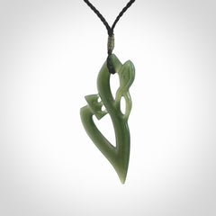 A Very Cool Manaia, Hand Carved in Inanga Jade