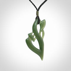 A Very Cool Manaia, Hand Carved in Inanga Jade