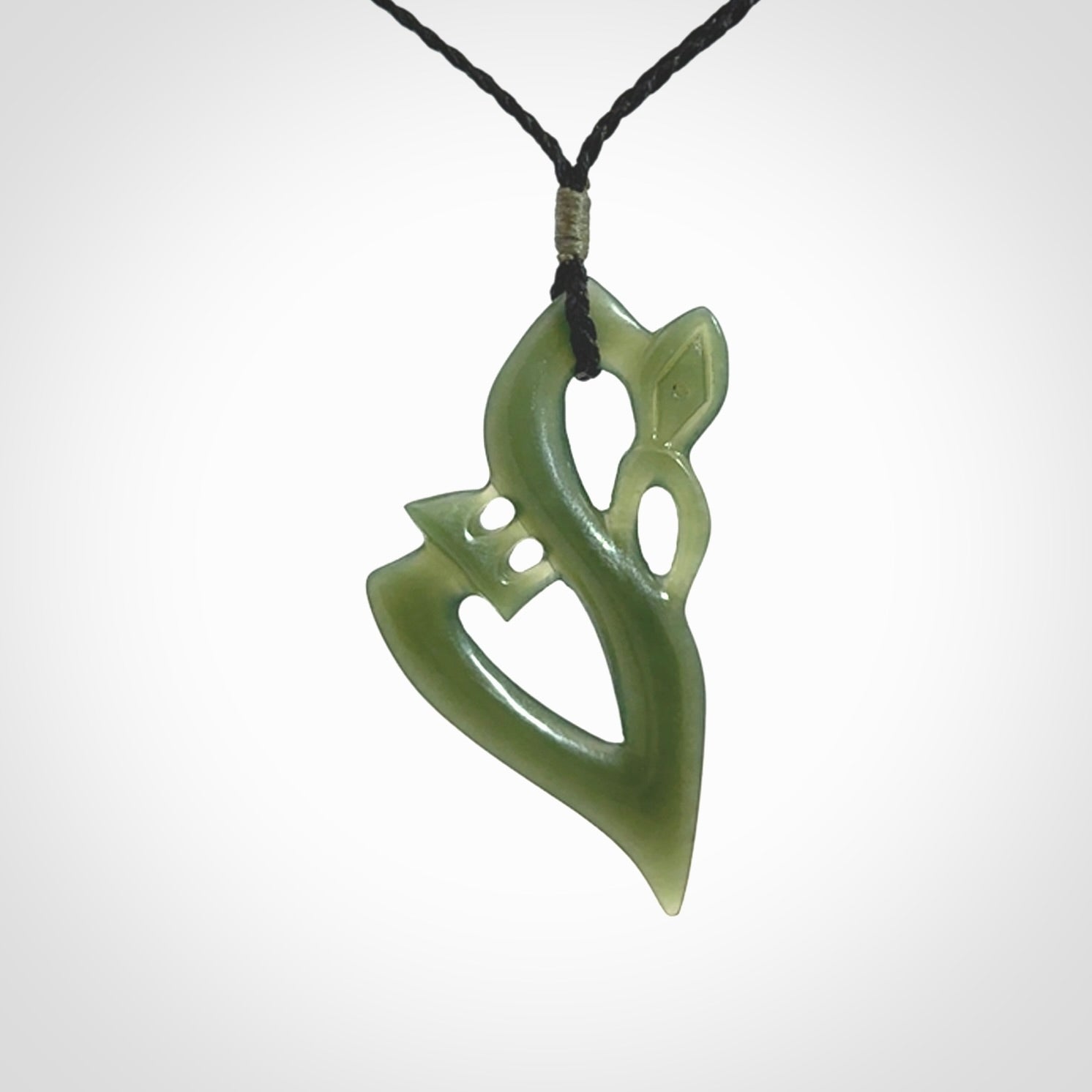 A Very Cool Manaia, Hand Carved in Inanga Jade