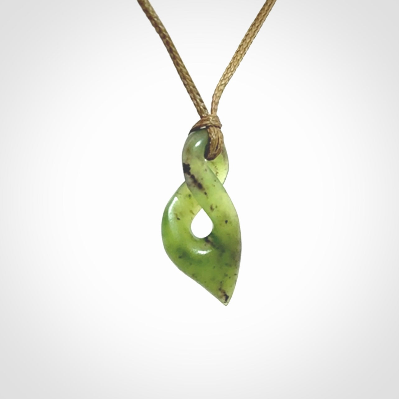 New Zealand Jade twist pendant