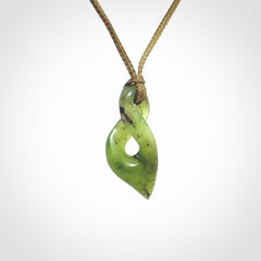 New Zealand Jade twist pendant