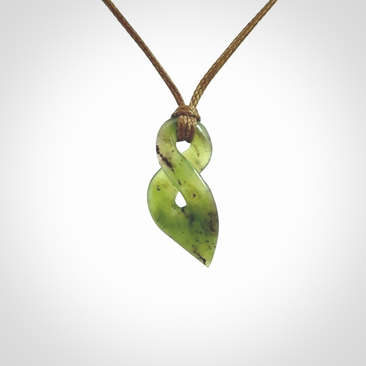New Zealand Jade twist pendant