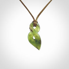 New Zealand Jade twist pendant