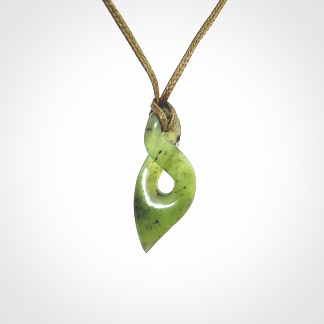 New Zealand Jade twist pendant
