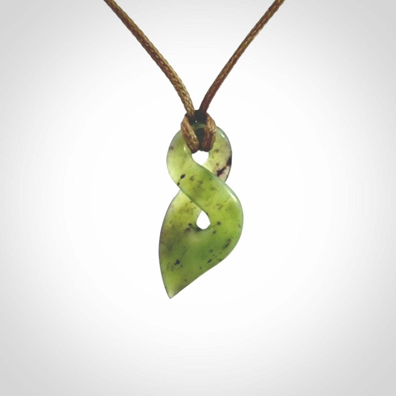 New Zealand Jade twist pendant