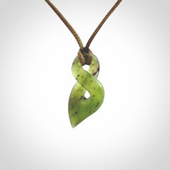 New Zealand Jade twist pendant