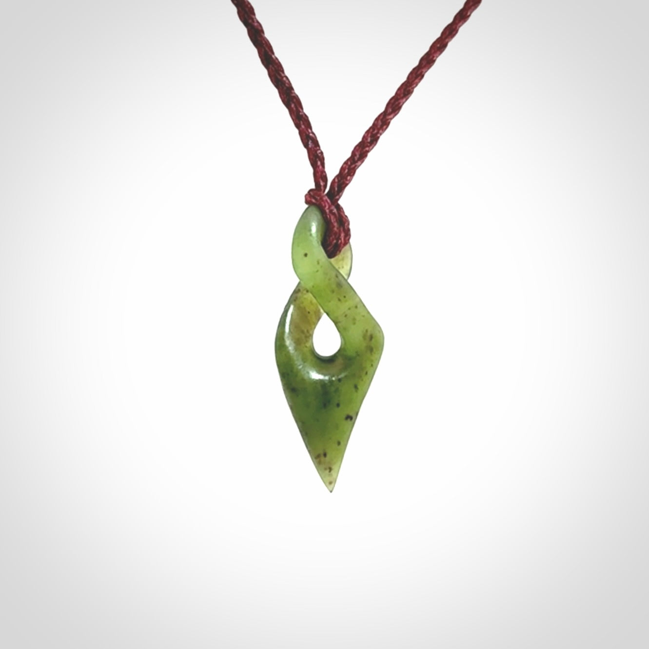 New Zealand Jade twist pendant