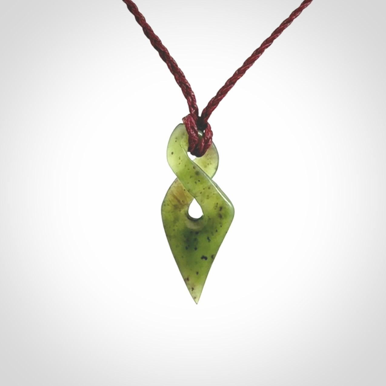 New Zealand Jade twist pendant