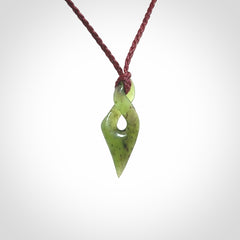 New Zealand Jade twist pendant