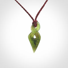 New Zealand Jade twist pendant