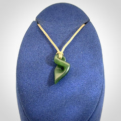 New Zealand Jade twist pendant