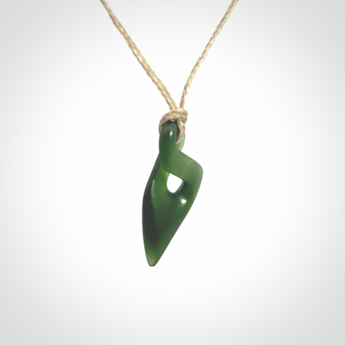New Zealand Jade twist pendant