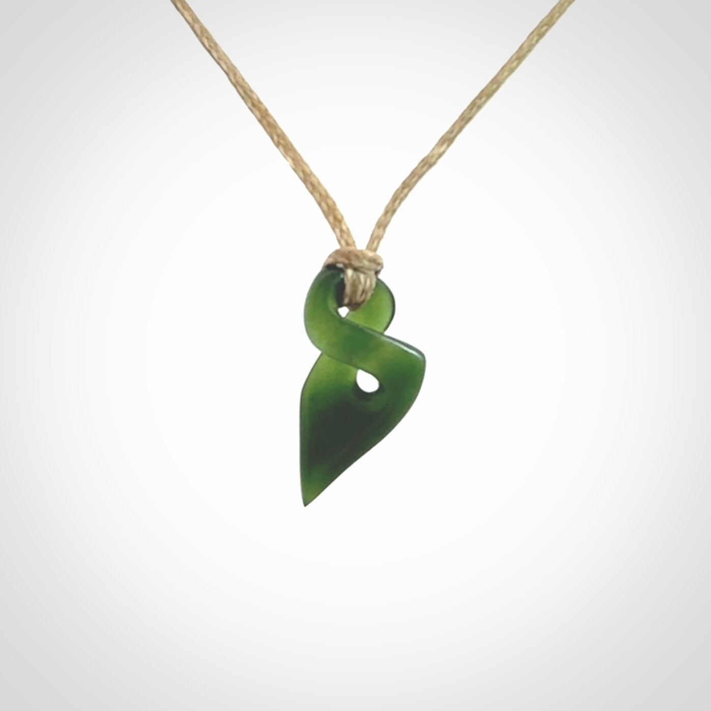 New Zealand Jade twist pendant