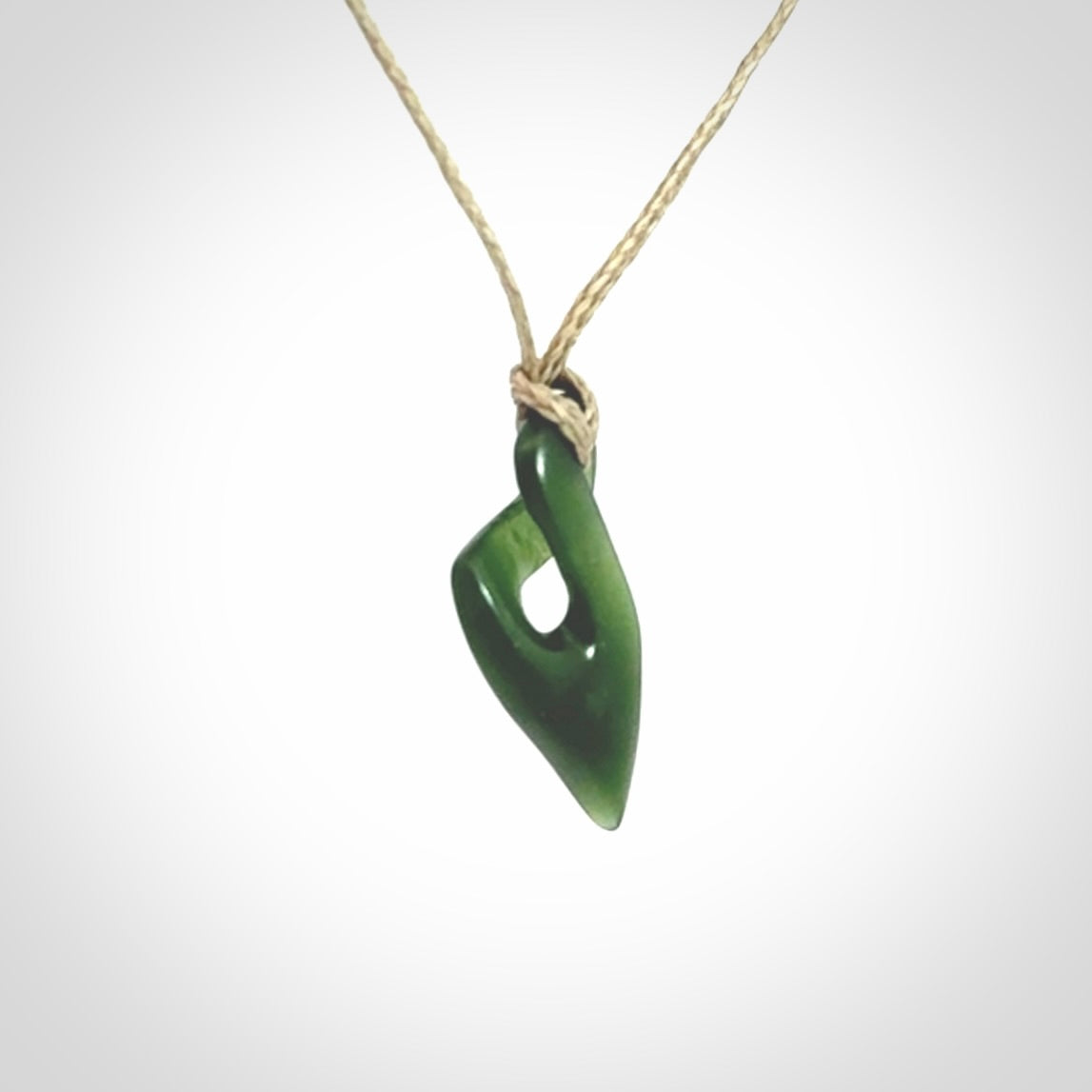 New Zealand Jade twist pendant