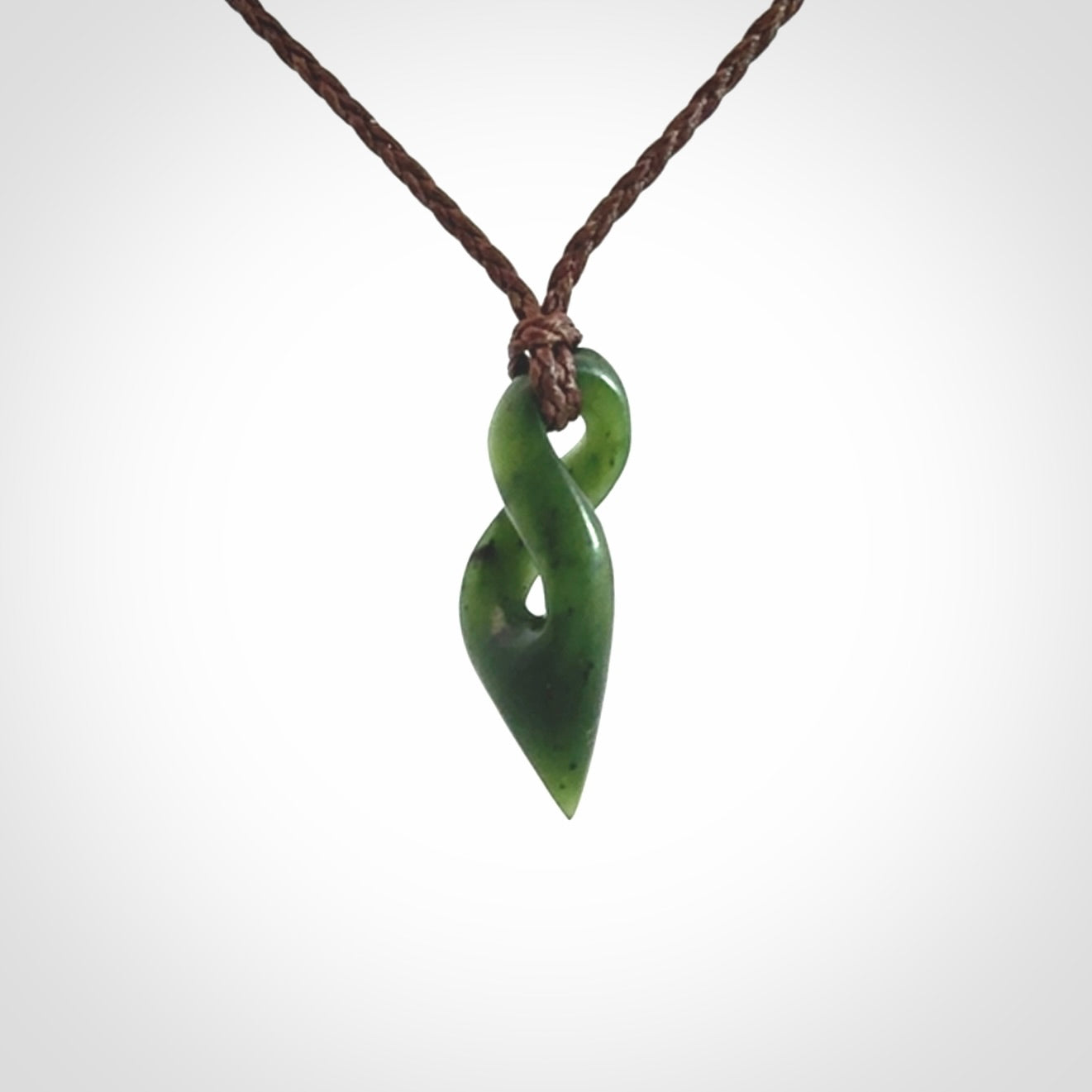 New Zealand Jade twist pendant