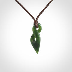 New Zealand Jade twist pendant