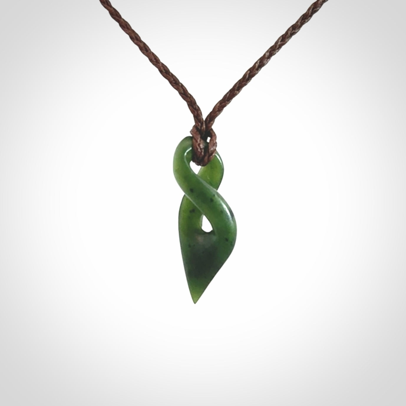 New Zealand Jade twist pendant