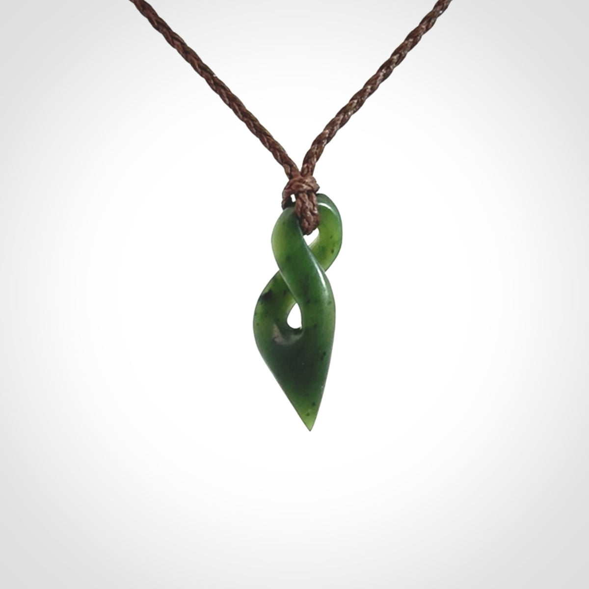 New Zealand Jade twist pendant