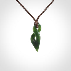 New Zealand Jade twist pendant