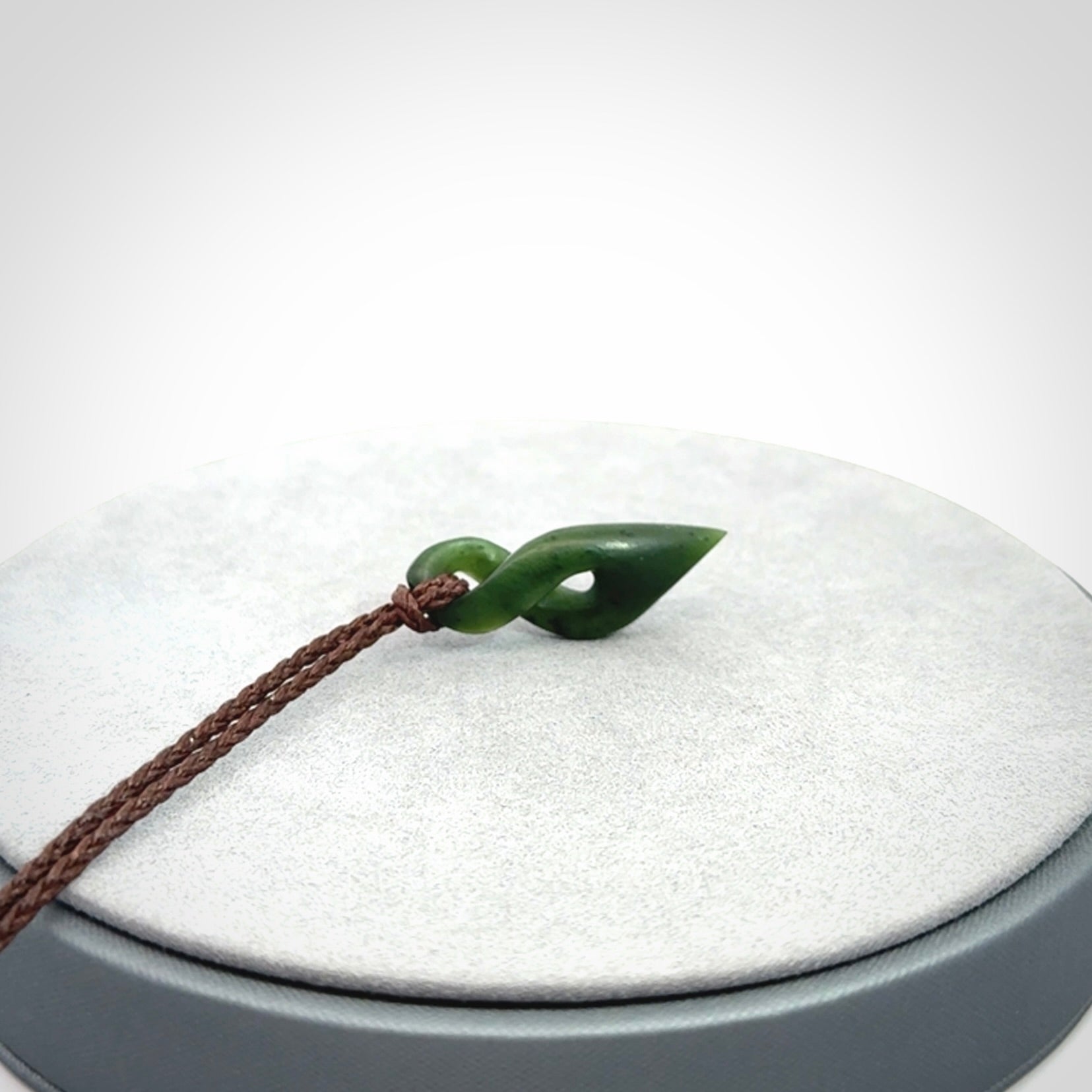 New Zealand Jade twist pendant