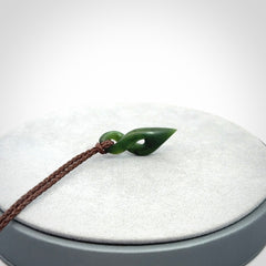 New Zealand Jade twist pendant