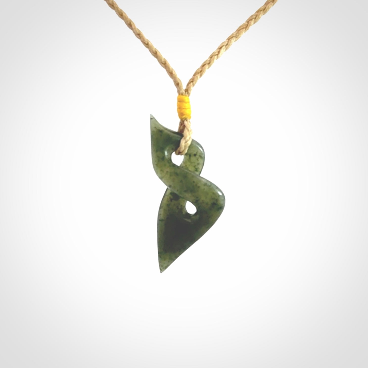 New Zealand Jade twist pendant