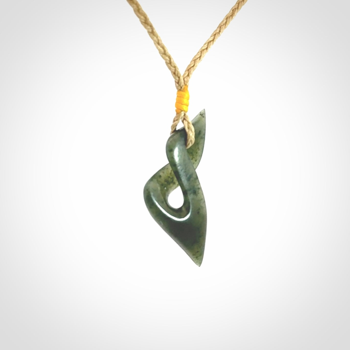 New Zealand Jade twist pendant